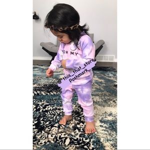 Soft Hued Tie-Dye Two-Piece Set for Kids